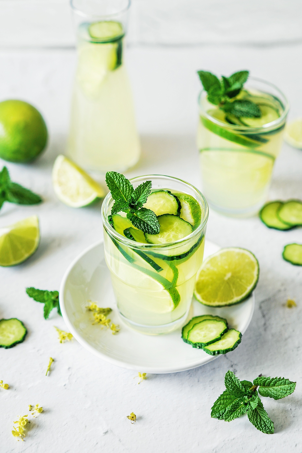 夏日青柠薄荷饮