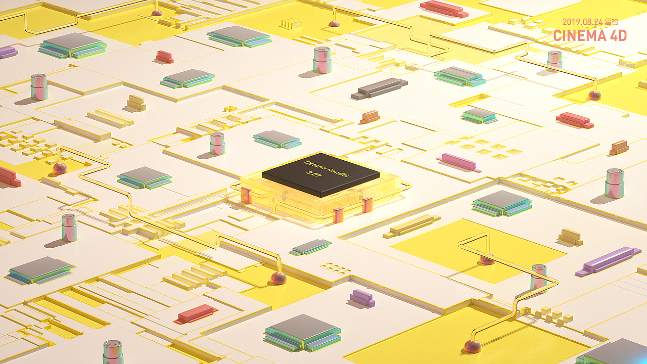 2019年8-9月C4D/Octane渲染作品（图ZMTgwNTk1NzYw） - 场景 - 站酷设计师sedryung原创素材 - 站酷ZCOOL