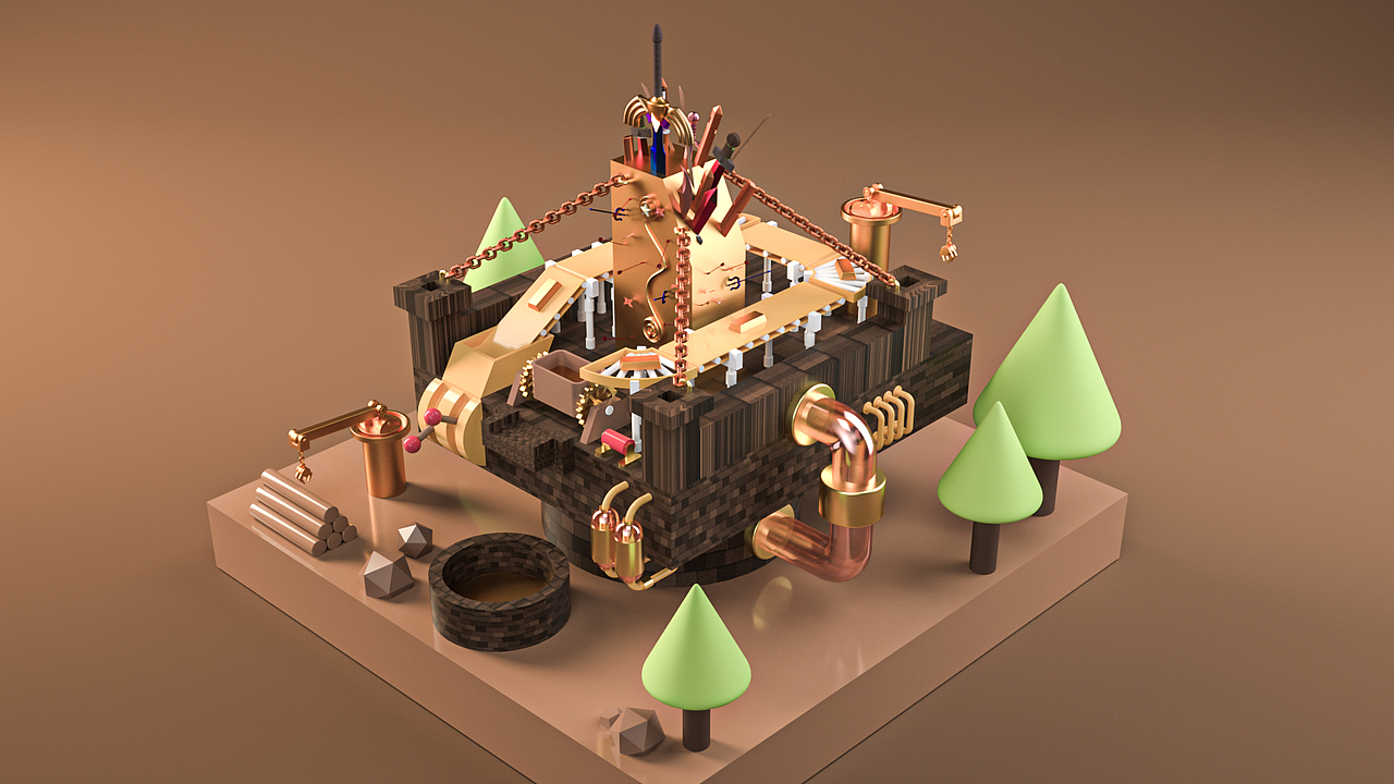 C4D-场景集（图ZMjMxNTYyNzYw） - 建筑/空间 - 站酷设计师会飞的肥猪原创素材 - 站酷ZCOOL
