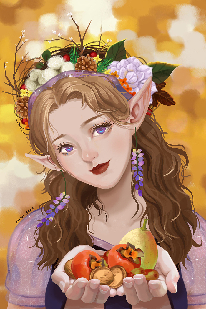 秋之精灵（图ZMjcyNDYwODA4） - 商业插画 - 站酷设计师小肥皂噗噗原创素材 - 站酷ZCOOL