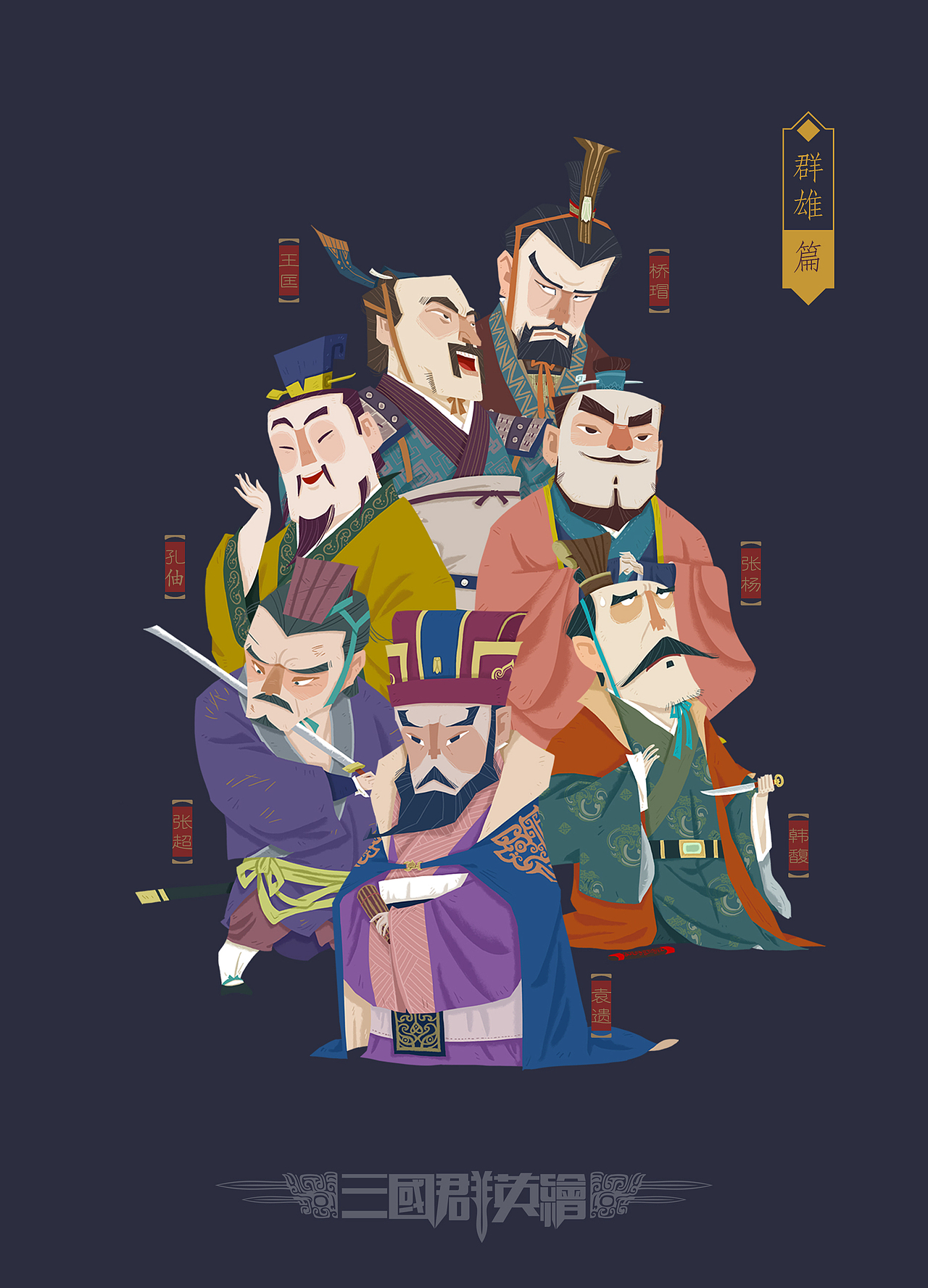 三国群英绘之群雄篇2（图ZMjgyMzAyMDM2） - 概念设定 - 站酷设计师夜行人原创素材 - 站酷ZCOOL
