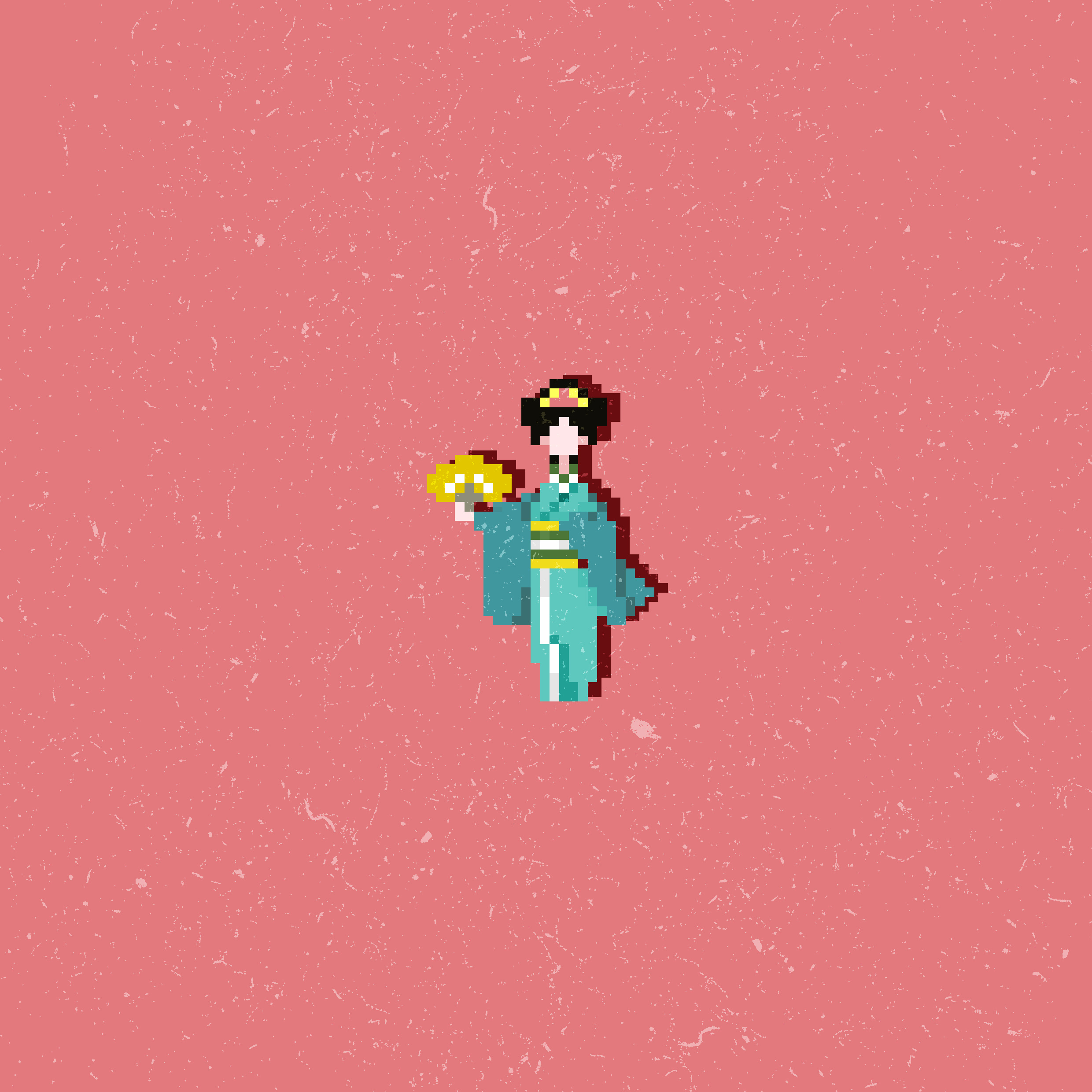 和风像素画