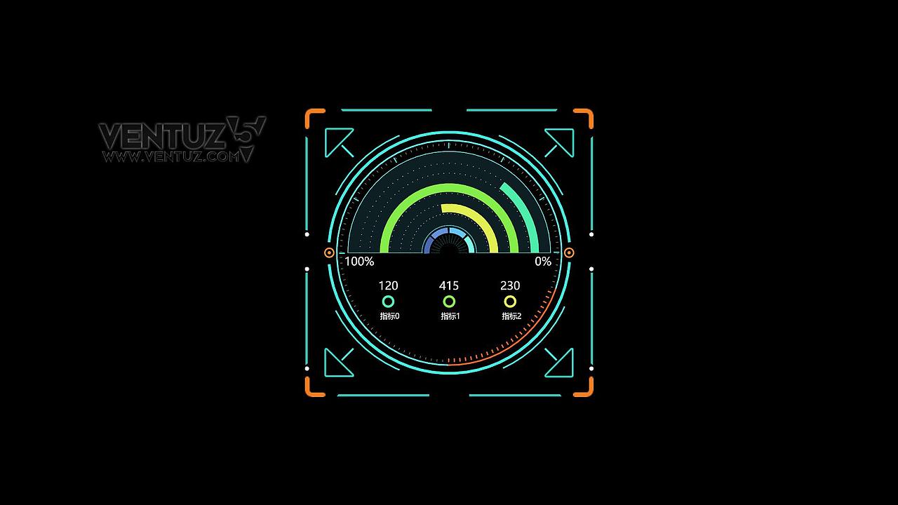 科技感图表及场景