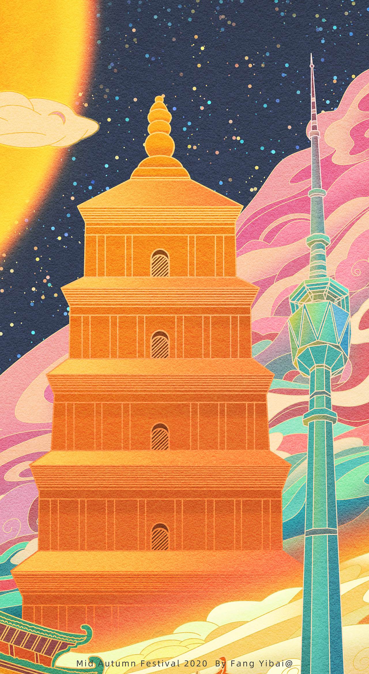 古今长安月*共照一乡人