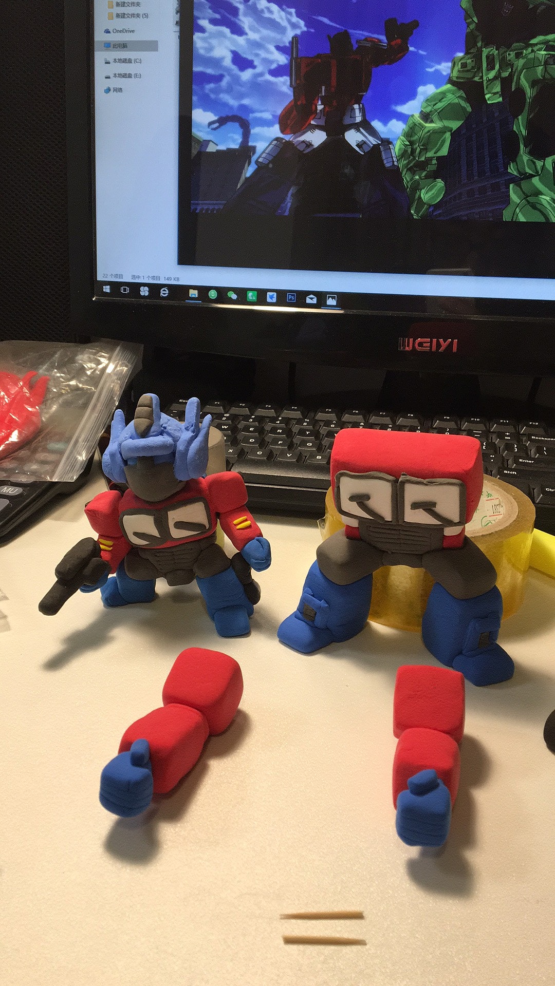 变形金刚超轻粘土作业