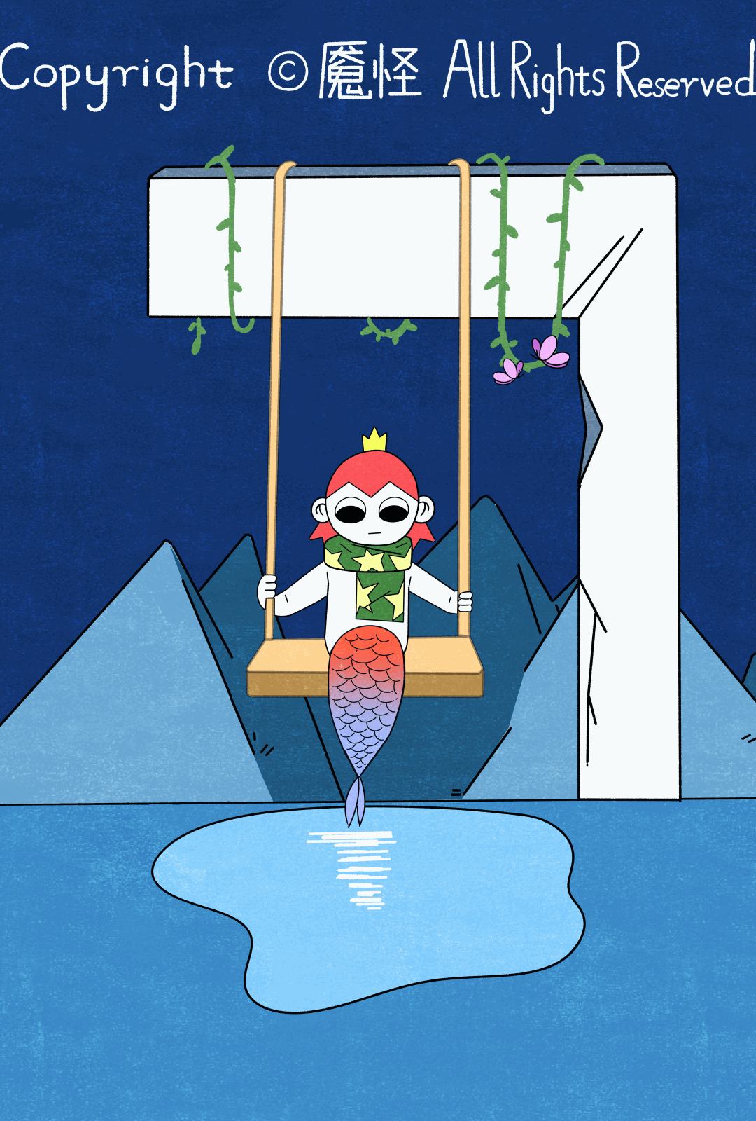 魇怪插画手记-《一个怪:0~9系列》-2020(图ZMjE3NDg4MzEy) - 创作习作 - 站酷设计师魇怪原创素材 - 站酷ZCOOL