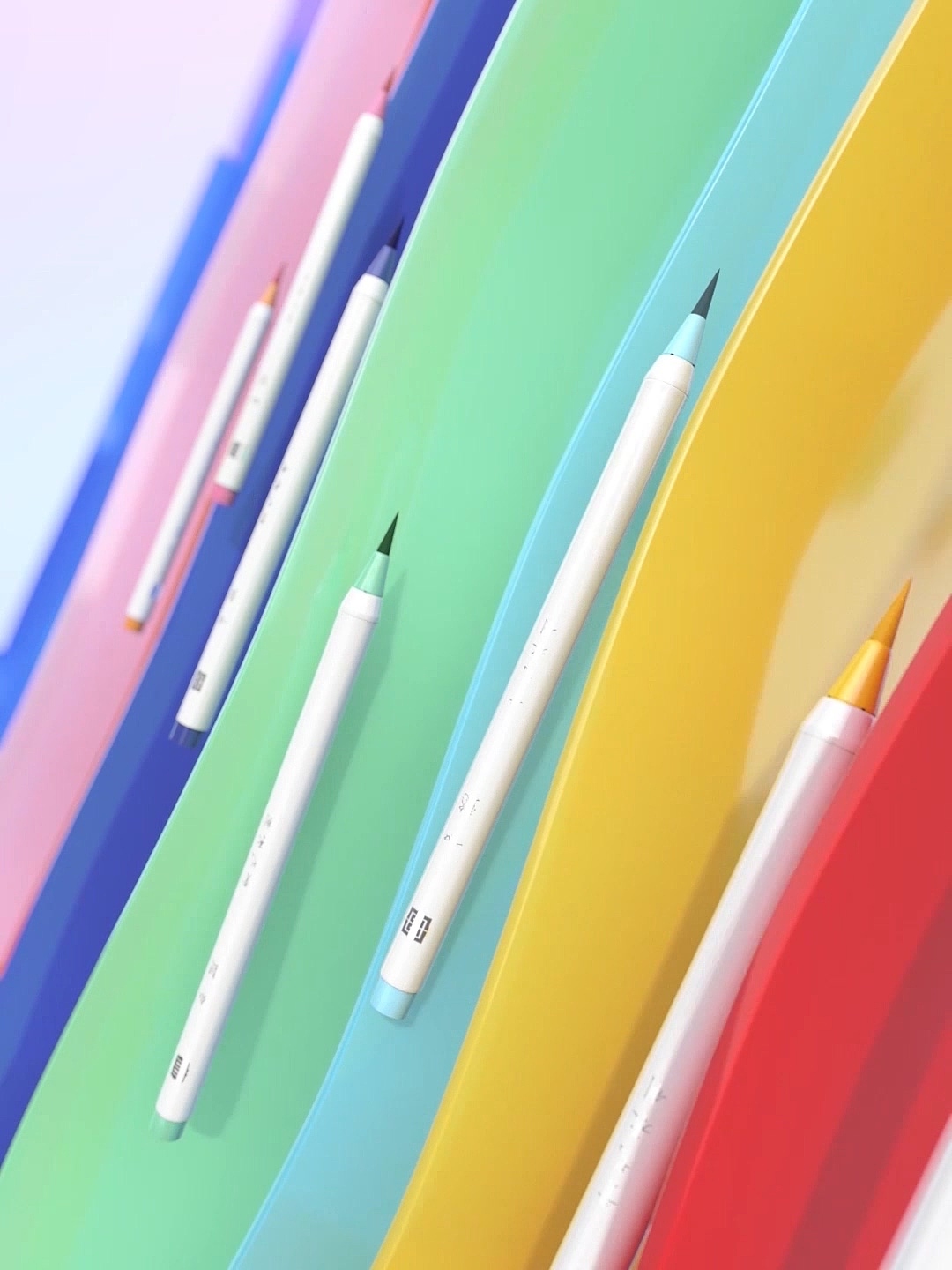 如懿 彩色新毛笔