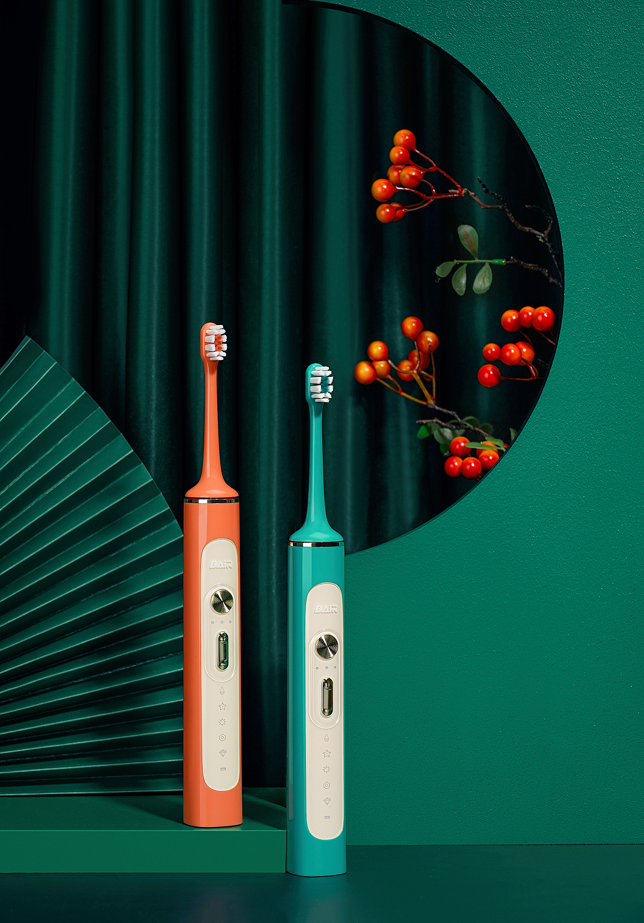 电动牙刷/青色/橙色/拜尔