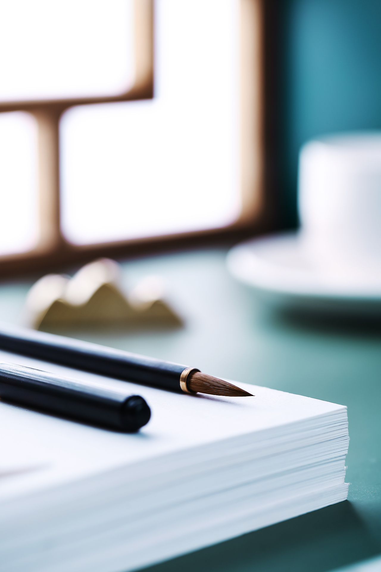 荣宝斋 如磨 荷塘流翠文房套装