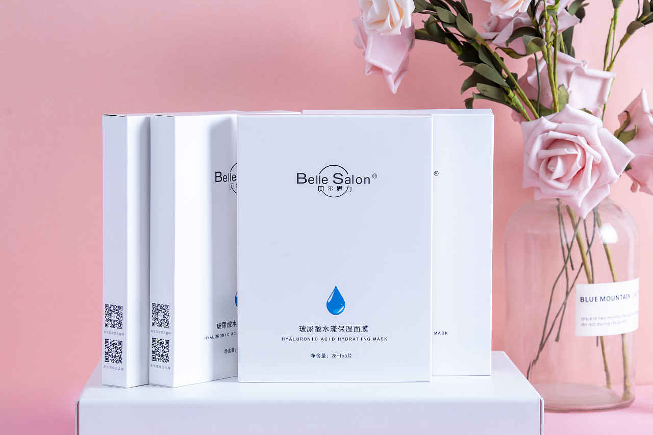 护肤品面膜类创意简约摆拍|摄影|产品摄影|空心画雨3661 - 原创作品