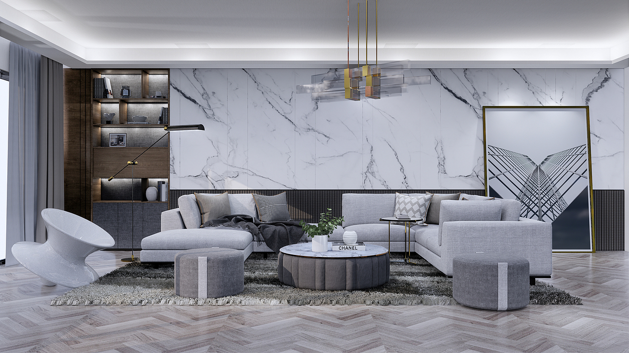 19年下半年老板总出差,所以有比较多的时间练习。这个大概是在19年11月底,算是用en做的第一张比较完整的图。