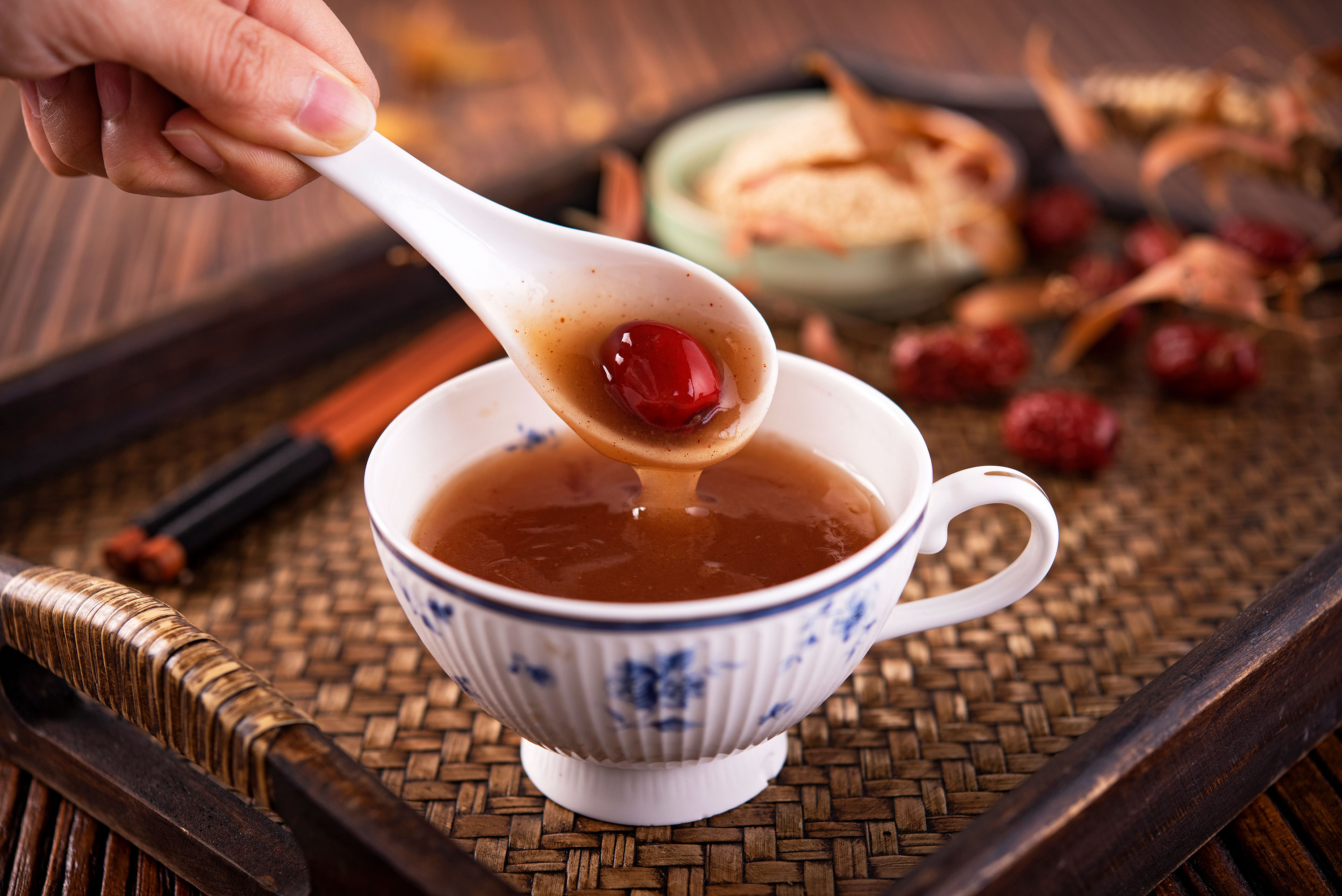 轩海文化传媒产品拍摄 红枣桂圆莲子羹