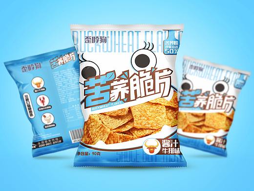 *歪脖狗*   苦荞片包装设计