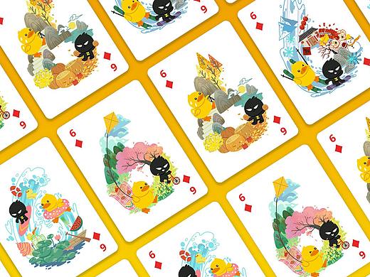 快乐四季——B.Duck小黄鸭 x ZCOOL站酷联名扑克