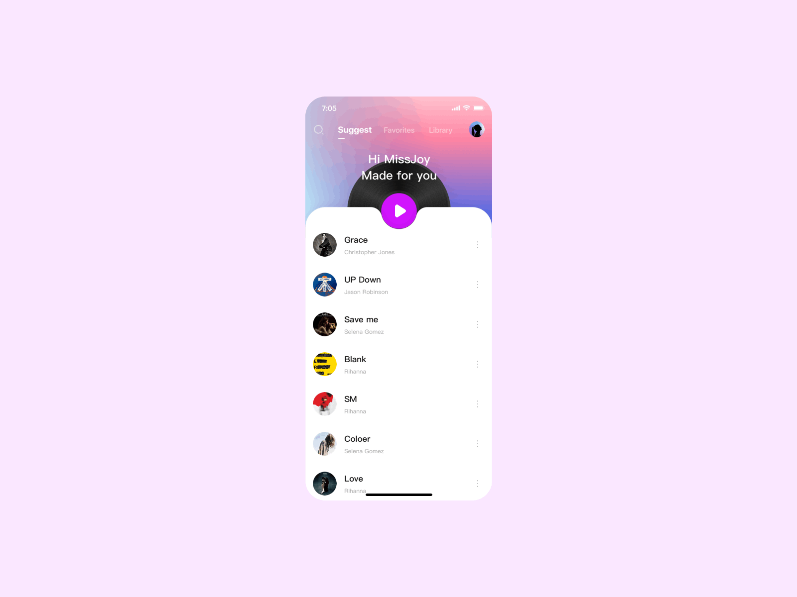 M.usic 音乐APP概念设计(图ZMjA3NTA2NDI4) - APP界面 - 站酷设计师短尾Joy原创素材 - 站酷ZCOOL