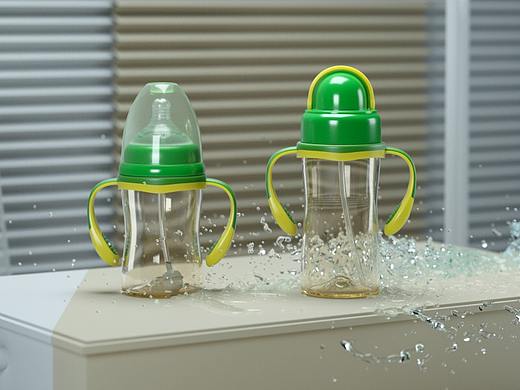 奶瓶产品设计渲染