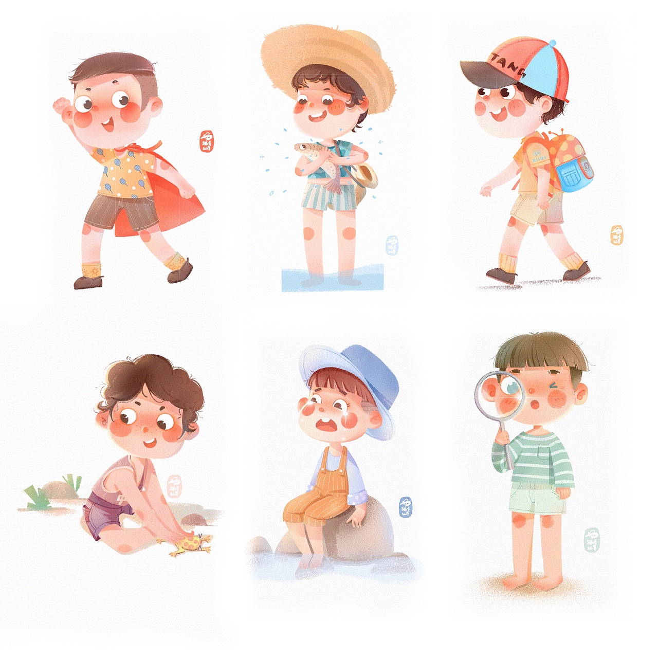 2020年9月首更（图ZMjI0NzcwNjgw） - 儿童插画 - 站酷设计师汤糖禟原创素材 - 站酷ZCOOL