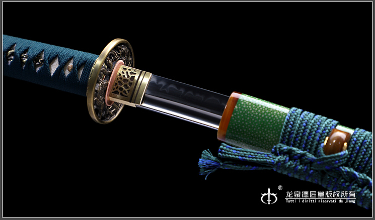 龙泉刀剑-风斩居合刀|T10钢烛火刃(DJ-1389)