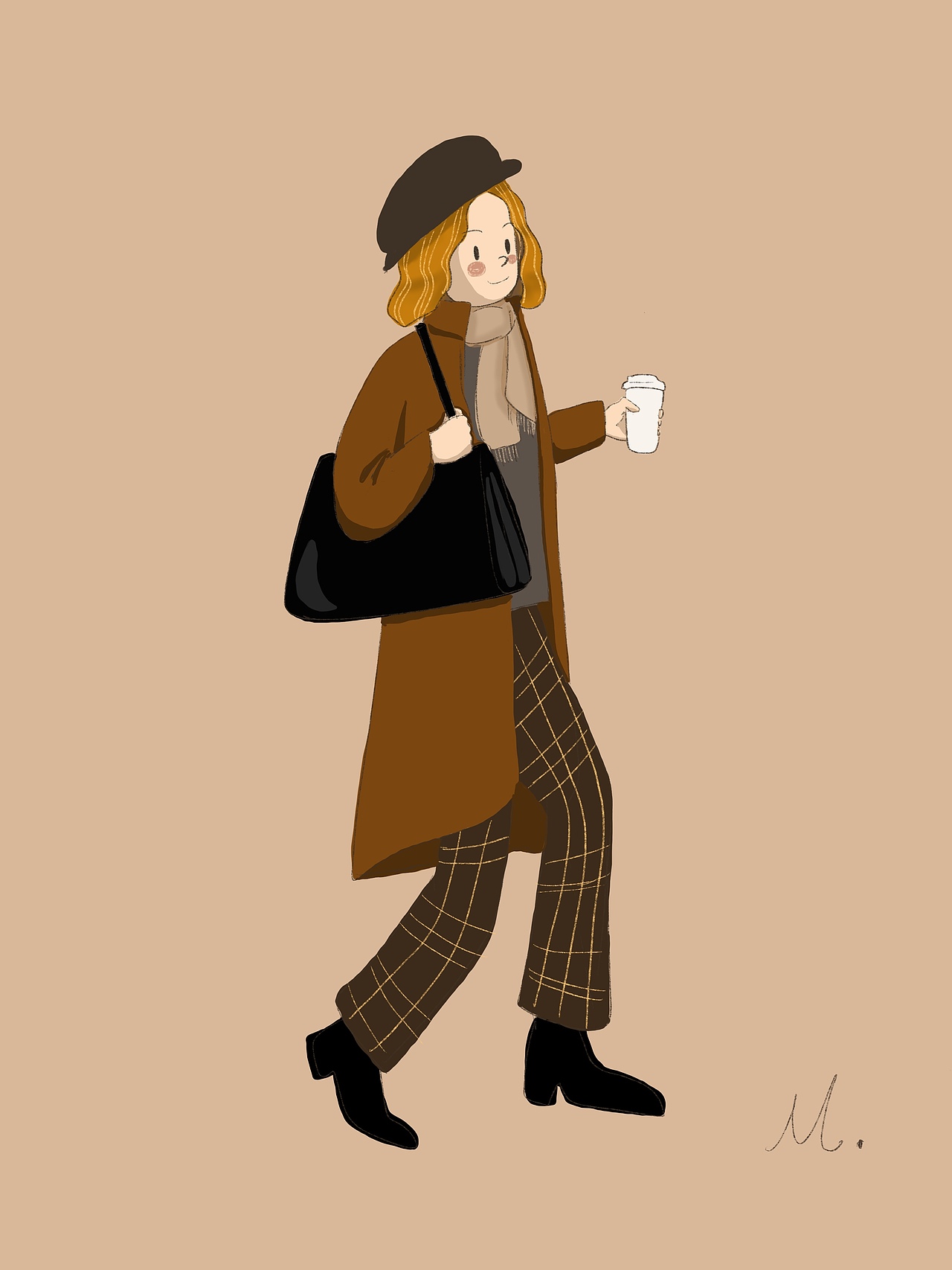 OOTD 穿搭系列插画