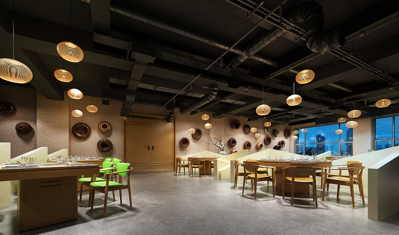 火锅店（图ZMTQwNzMxMjI0） - 家装设计 - 站酷设计师魏丶十七原创素材 - 站酷ZCOOL