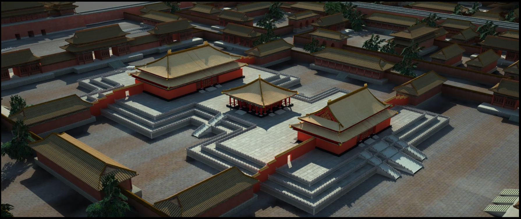 故宫三大殿建筑空间解析|三维|建筑/空间|栩绘米 - 原创作品 - 站酷