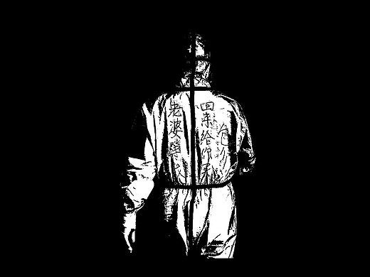 抗疫英雄白衣天使背影