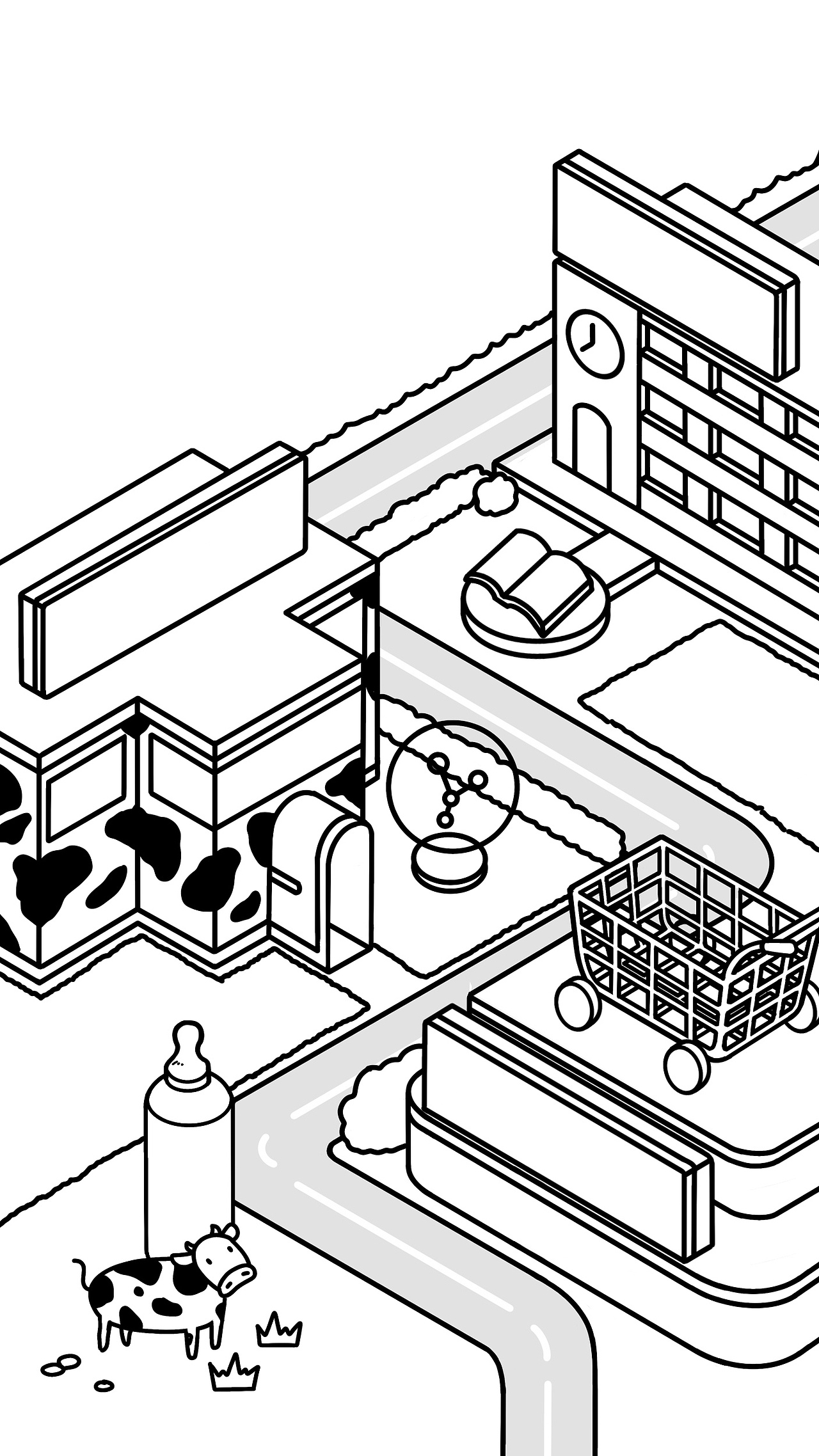 牛奶H5首页（图ZMjc4Nzc2NDMy） - 商业插画 - 站酷设计师egchain原创素材 - 站酷ZCOOL