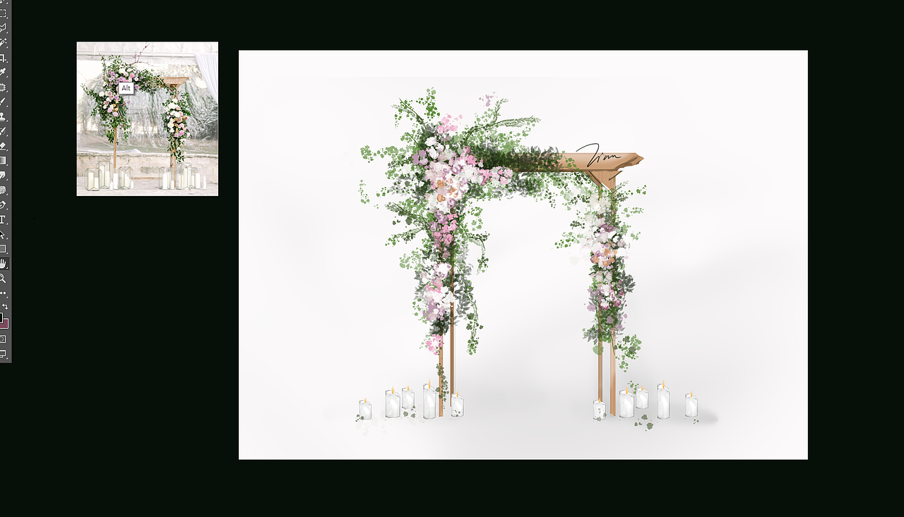 婚礼手绘（图ZMTcxNzMwOTY4） - 商业插画 - 站酷设计师W吾吾吾原创素材 - 站酷ZCOOL