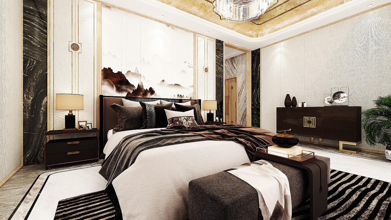 凤凰云墅600平独栋别墅新中式（图ZMjI0NzMzODA0） - 家装设计 - 站酷设计师L文君原创素材 - 站酷ZCOOL