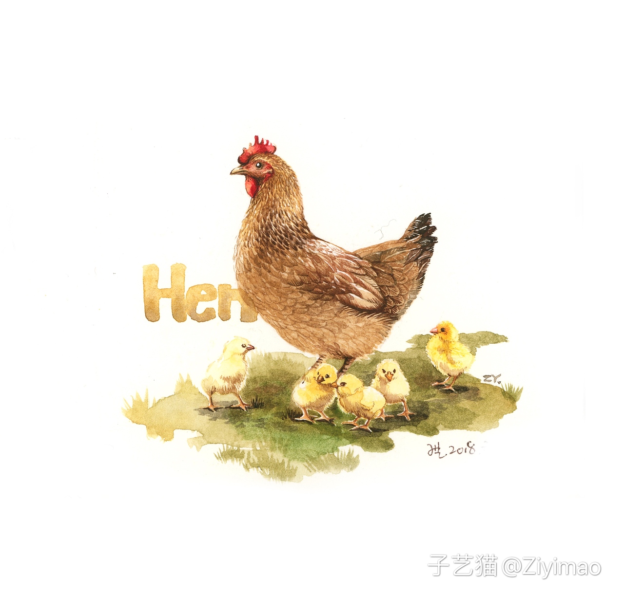 水彩-IELTS词汇书插图（图ZMTk1NDI0ODAw） - 商业插画 - 站酷设计师子艺猫原创素材 - 站酷ZCOOL