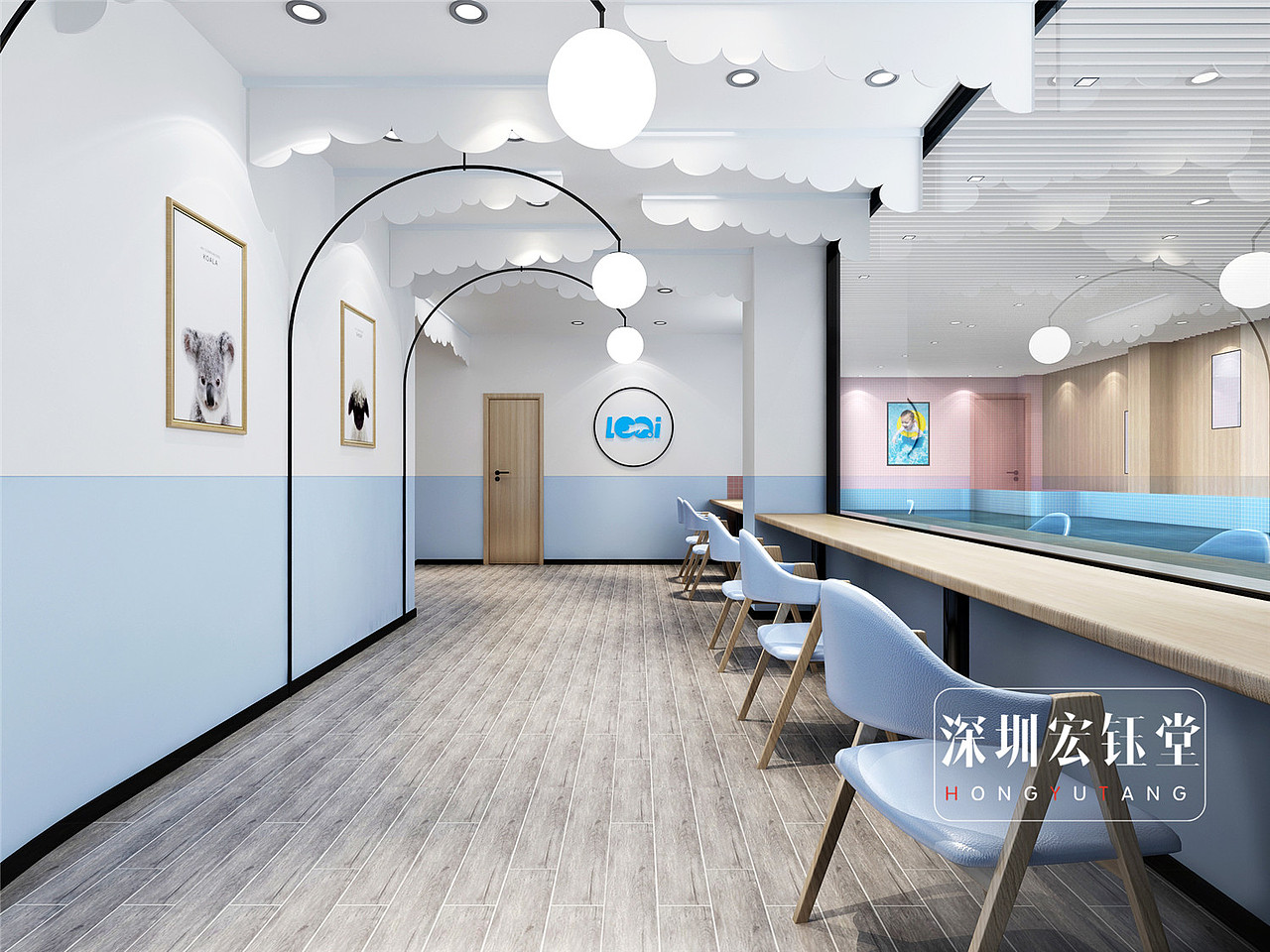 亲子游泳馆设计-郑州乐旗连锁儿童游泳馆装修效果图（图ZMTkxOTU4NTgw） - 家装设计 - 站酷设计师郑州幼儿园设计原创素材 - 站酷ZCOOL