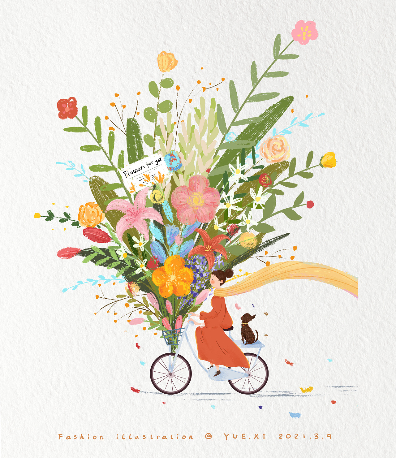 繁花|插画|商业插画|悦兮19 - 原创作品 - 站酷 (zcool)