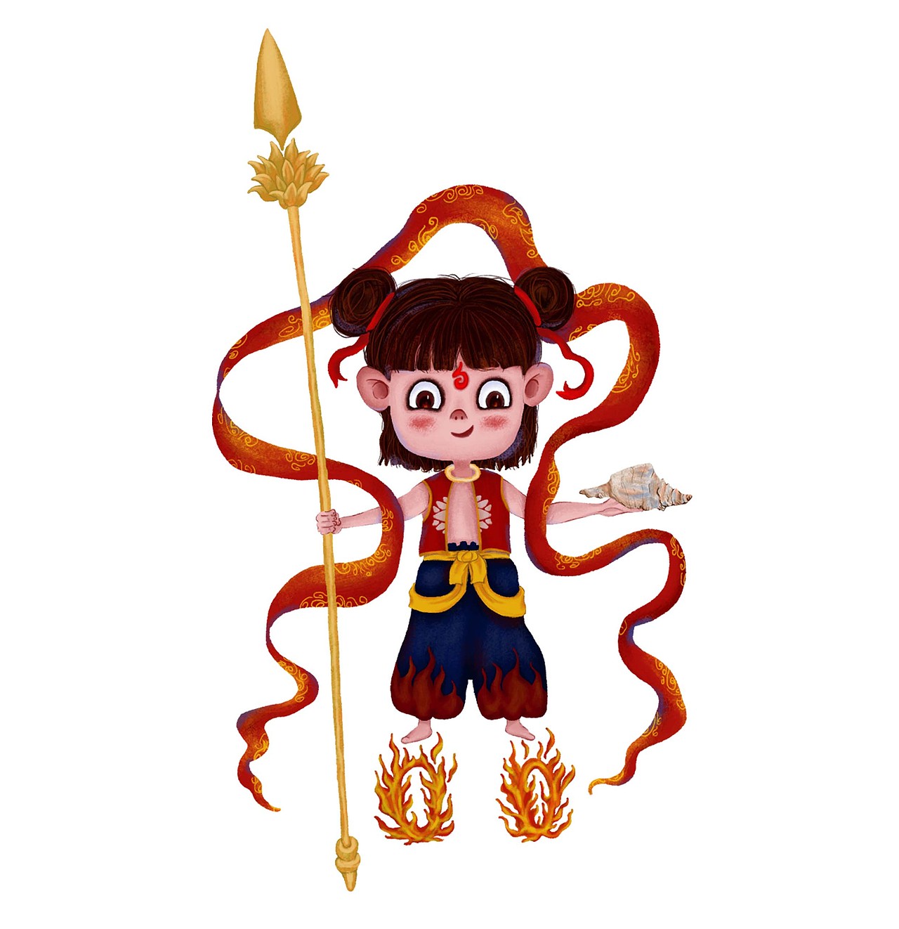 可爱的哪吒和敖丙