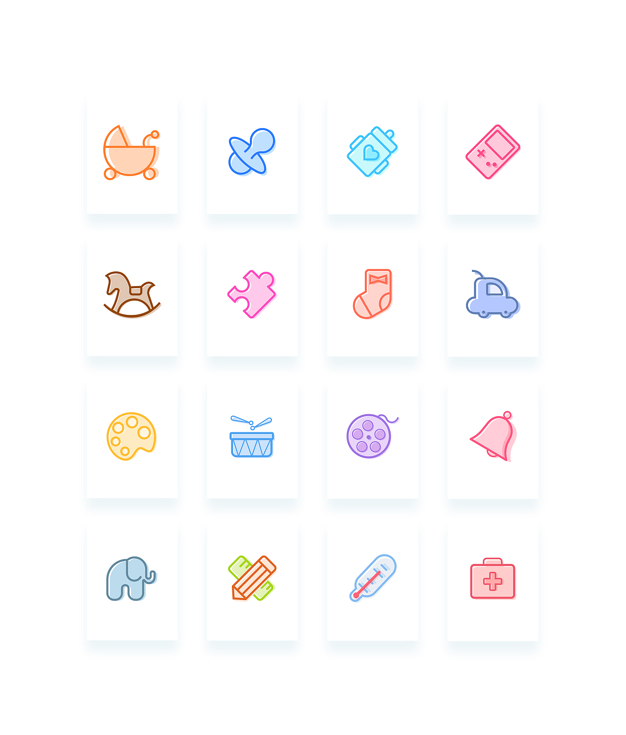 线面结合图标-临摹练习