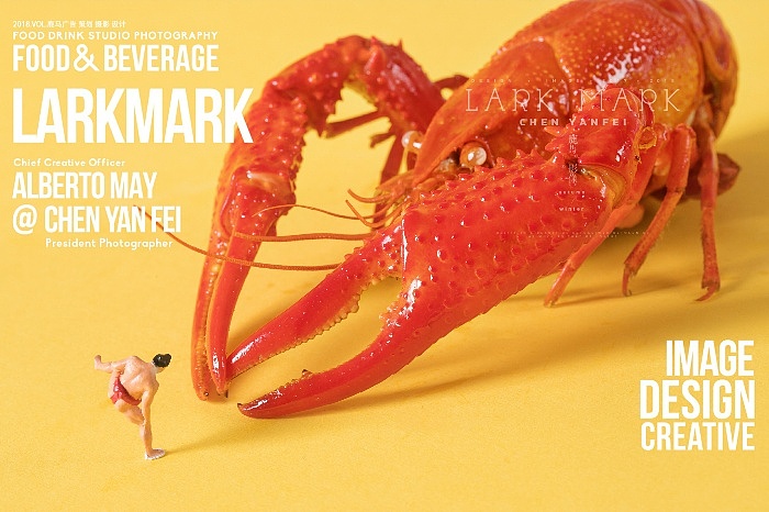 小食材|大世界 小龙虾 美食缩微摄影小人国微缩摄影