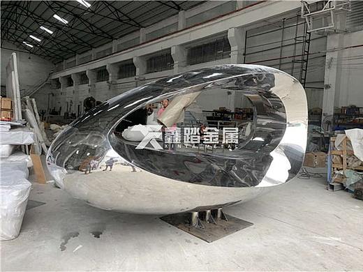 户外抽象不锈钢景观雕塑 房地产现代感标志性雕塑作品