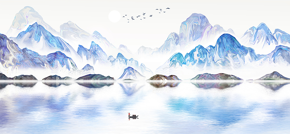 大型场景山水画——自己超爱的一组（图ZMjYxMzE4NTA4） - 商业插画 - 站酷设计师心灵艺坊原创素材 - 站酷ZCOOL