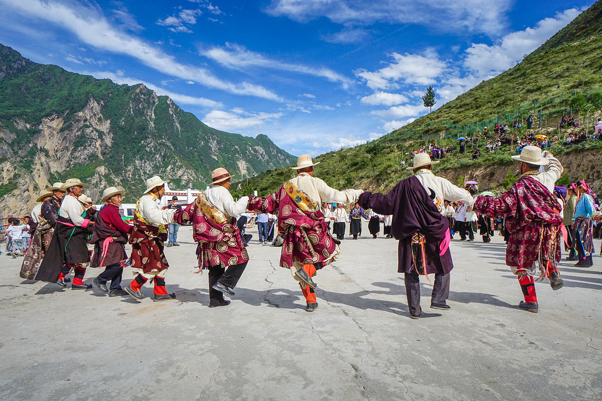 神仙居所甲居藏寨#【跳锅庄】3