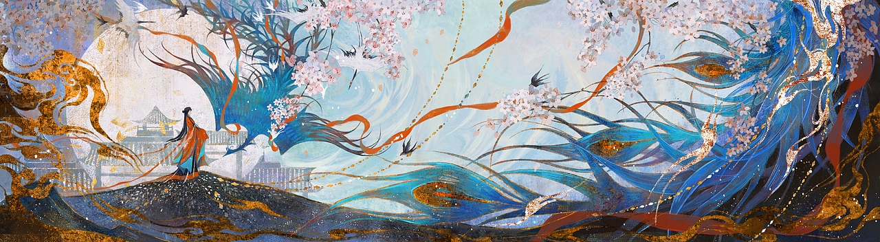 青鸾（图ZMjY1NjYwNDA0） - 商业插画 - 站酷设计师与荷ZJD原创素材 - 站酷ZCOOL