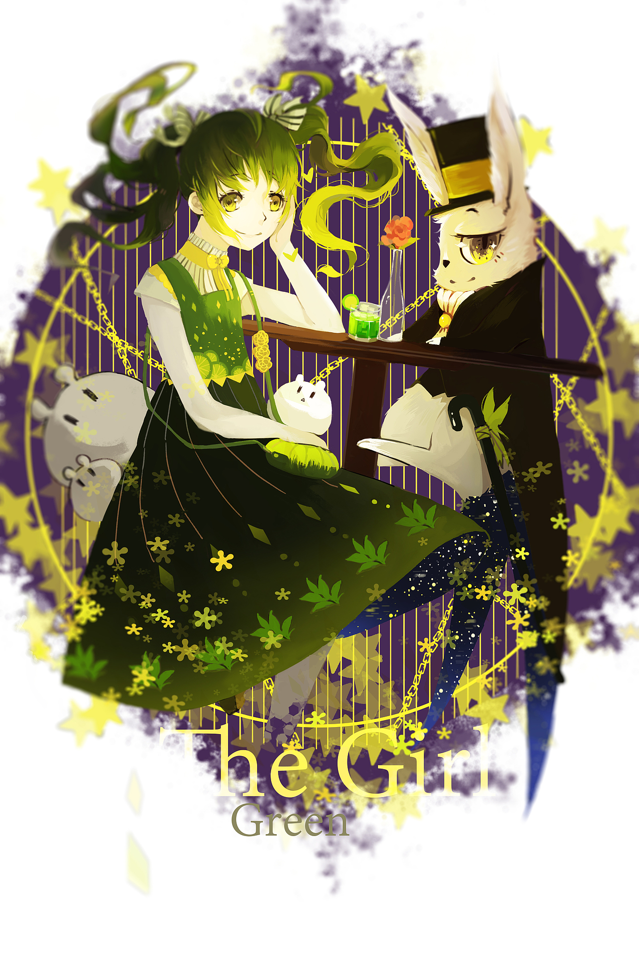 【清汁衍生】人设+插画一张（图ZNDk0NTQ1Mjg=） - 创作习作 - 站酷设计师尘埃兔原创素材 - 站酷ZCOOL
