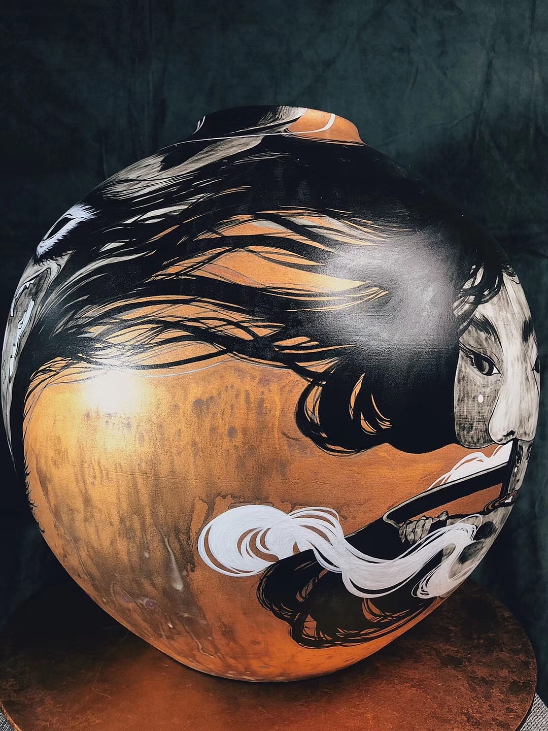 陶瓷ceramic 釉下彩绘制大金罐(图ZMjU1MTUyMTU2) - 其他手工艺 - 站酷设计师dearqqzhao原创素材 - 站酷ZCOOL