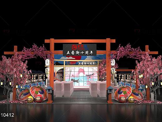 舞台小推车国潮来袭日式元素五番夏日祭