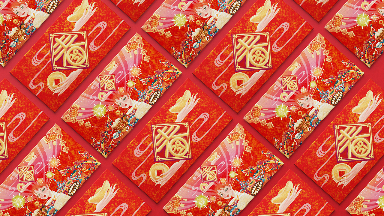 新春 | 恭喜发财・花开富贵・喜上眉梢（图ZMjQyNjY5NTIw） - 商业插画 - 站酷设计师KOUEN不吃糖原创素材 - 站酷ZCOOL