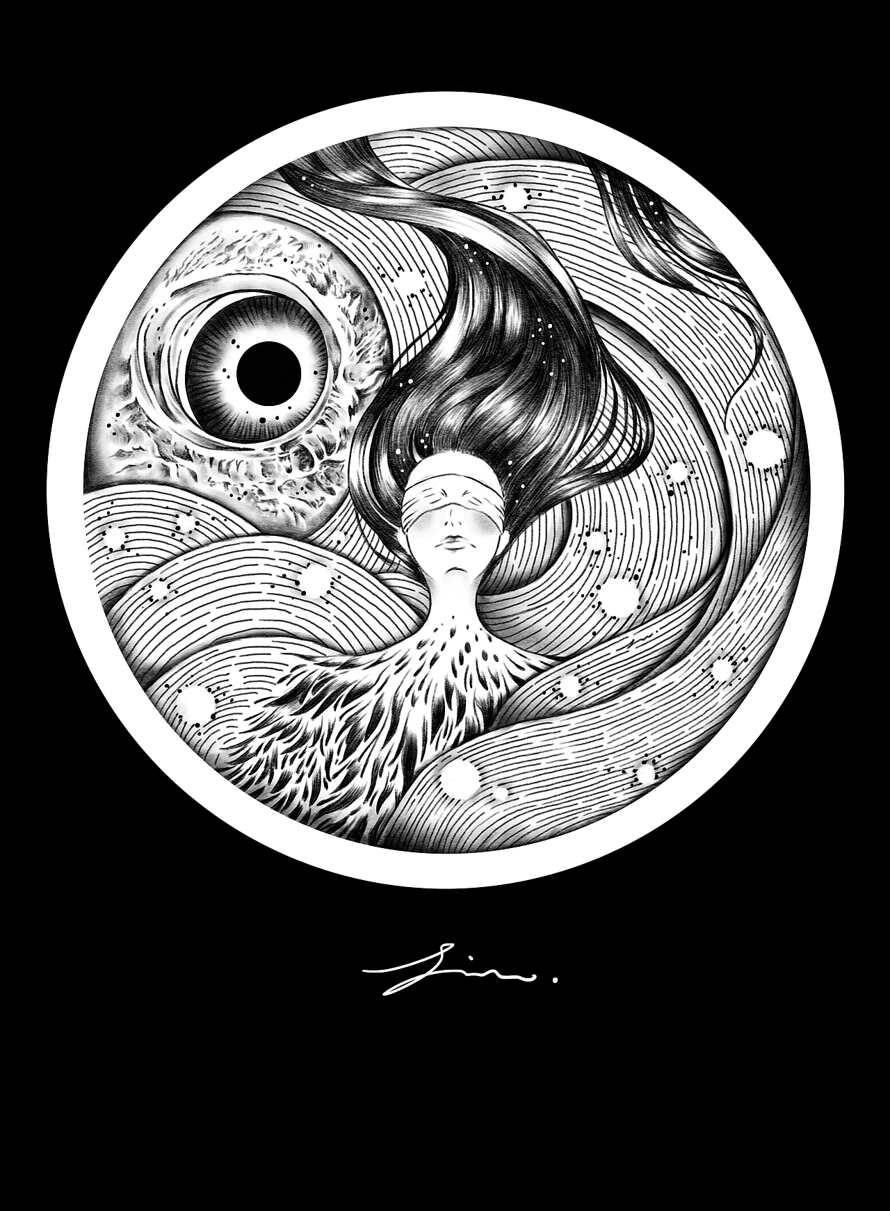 【圆】插画头像/沉溺