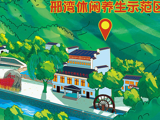 手绘旅游地图