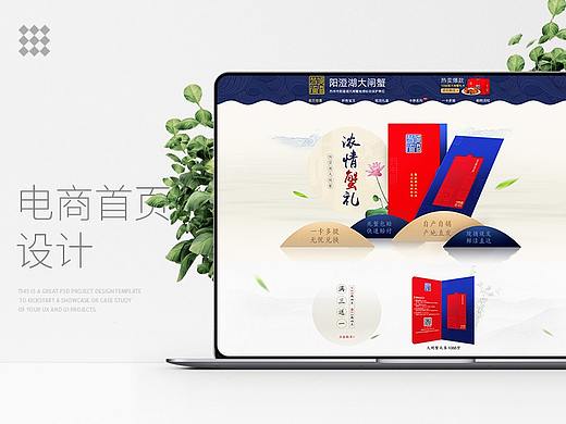 苏城渔港大闸蟹首页设计