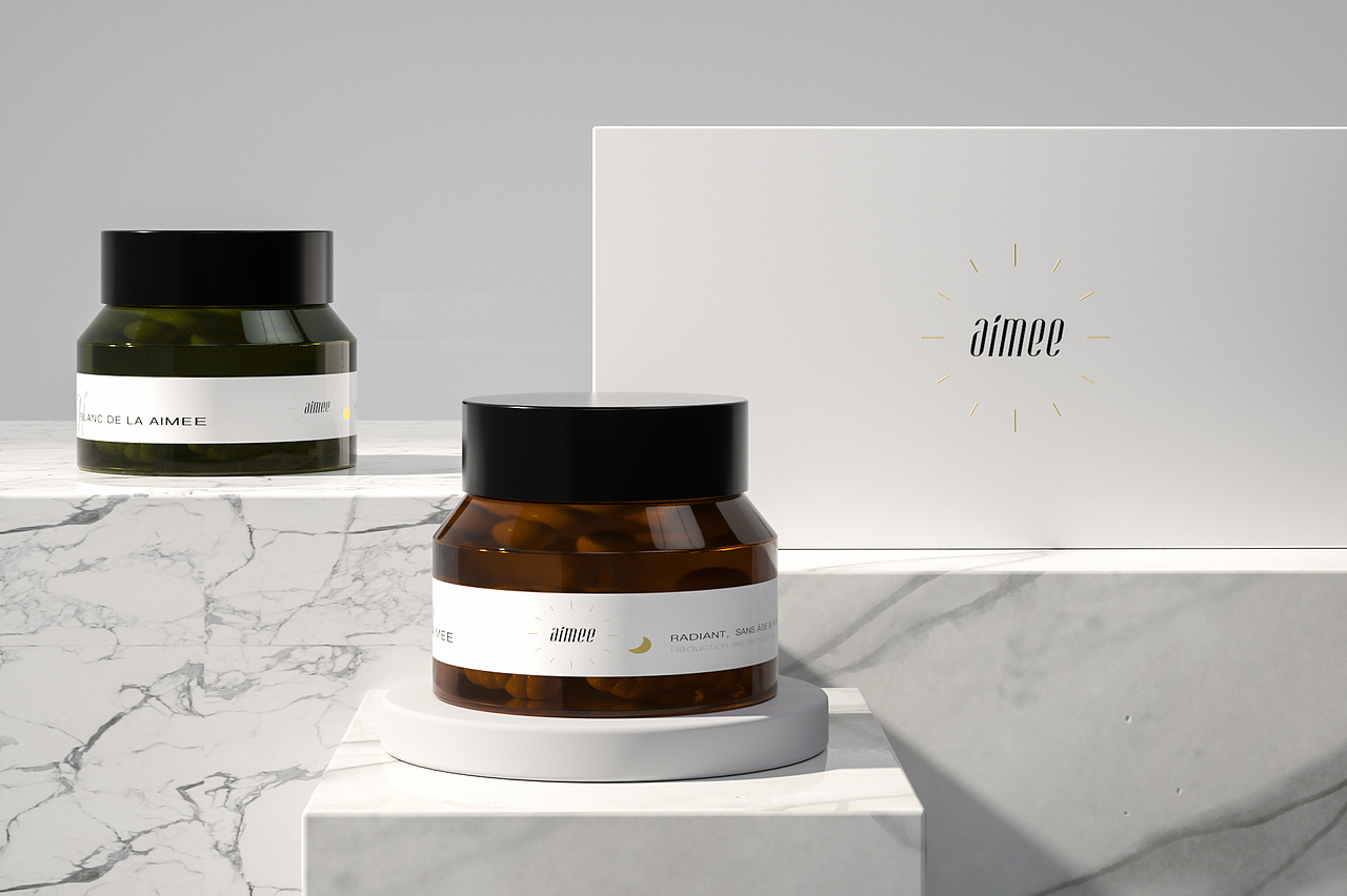 《amiee》·修护液礼盒&美白丸（图ZMTMxNDQyOTAw） - 包装 - 站酷设计师圣歌视觉原创素材 - 站酷ZCOOL