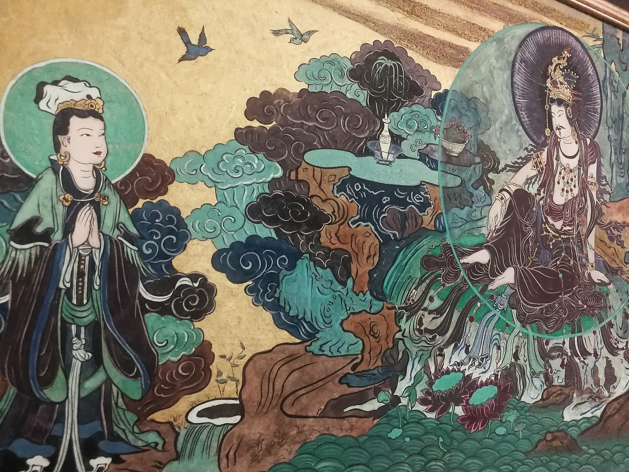 敦煌壁画水月观音