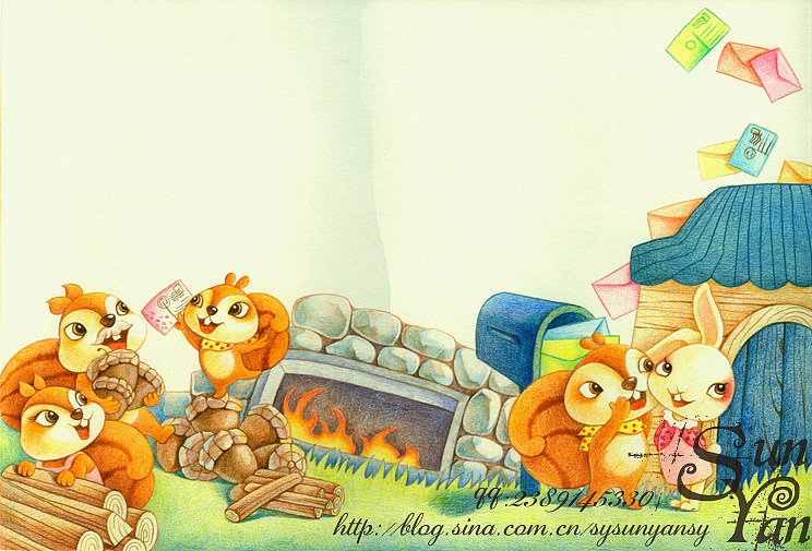 末末的彩铅世界—彩铅手绘插图