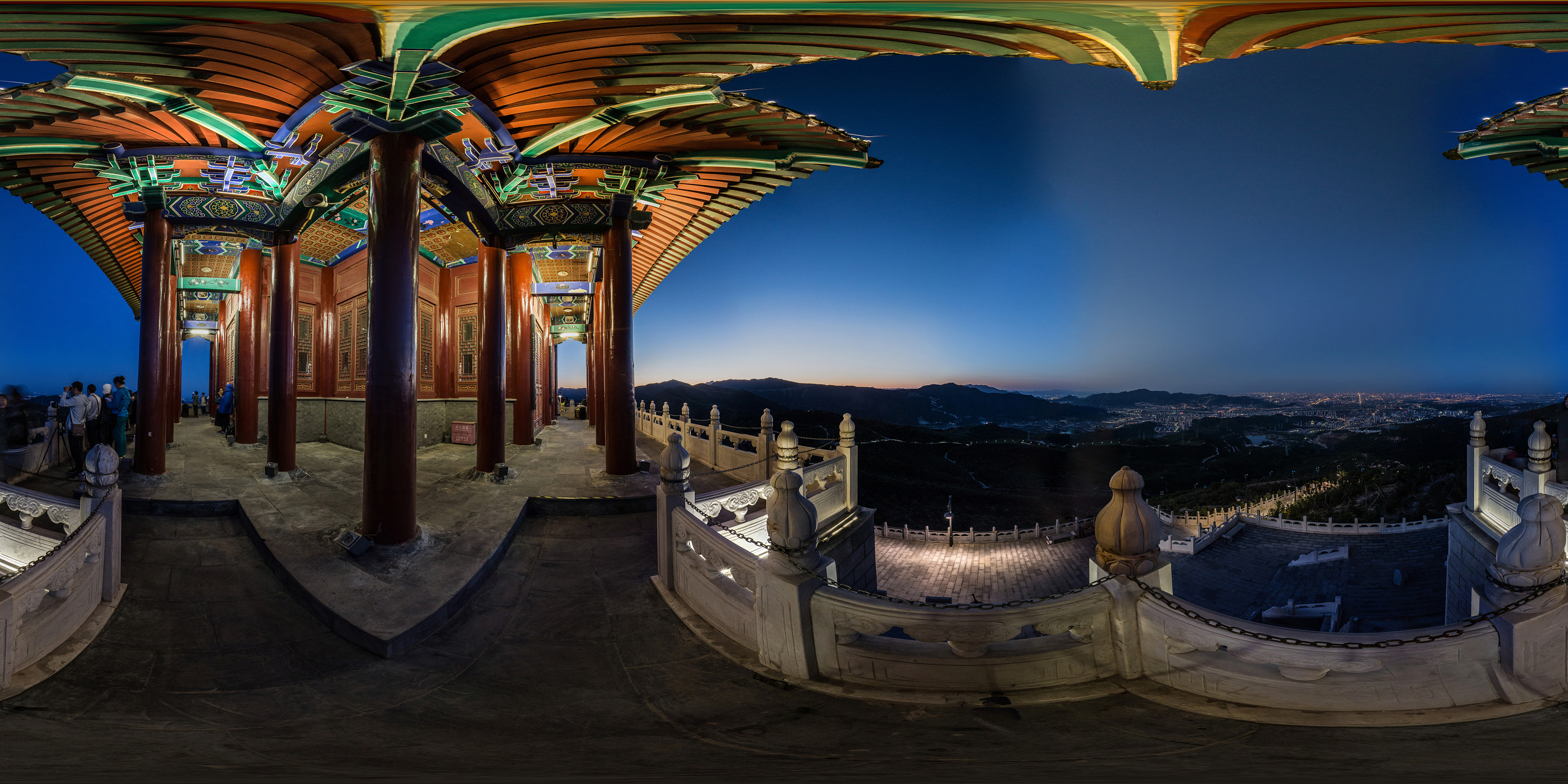 京西第一阁--定都阁全景照片